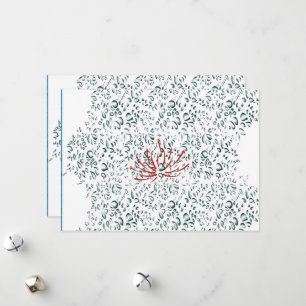 Tarjeta Festiva una flor roja sobre un fondo negro