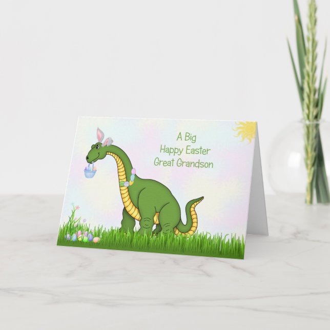 Tarjeta Festiva Una gran Pascua Feliz, Gran Abuelo (Anverso)