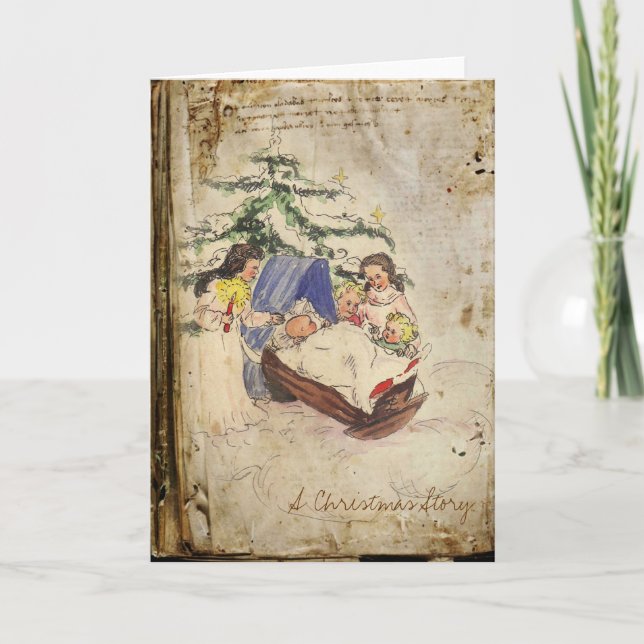 Tarjeta Festiva Una historia de Navidades (Anverso)