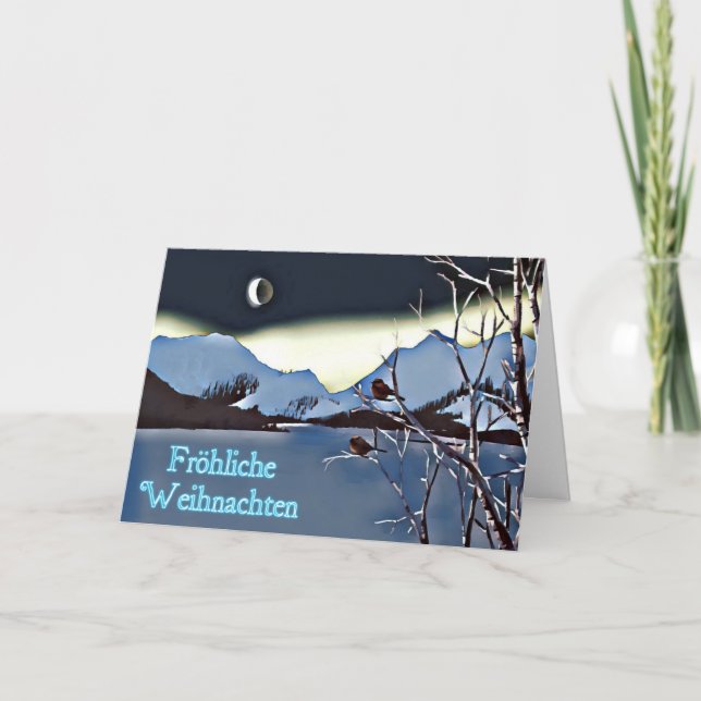 Tarjeta Festiva Una larga noche fría - Fröhliche Weihnachten (Anverso)
