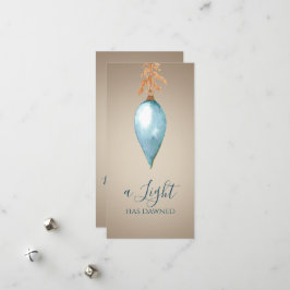 Tarjeta Festiva Una Luz Ha Desaparecido | Navidades de Personaliza