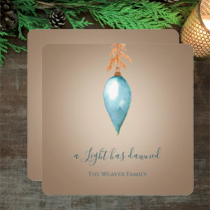 Tarjeta Festiva Una Luz Ha Desaparecido   Navidades de Personaliza