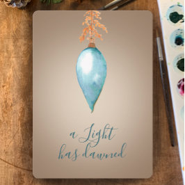 Tarjeta Festiva Una Luz Ha Desaparecido | Navidades de Personaliza