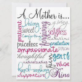 Tarjeta Festiva Una Madre Es...
