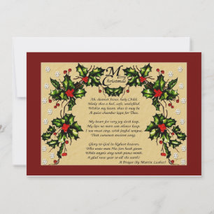 Tarjeta Festiva Una oración de Navidades
