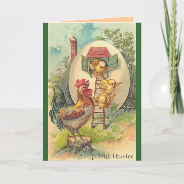 Tarjeta Festiva Una pascua alegre (Anverso)