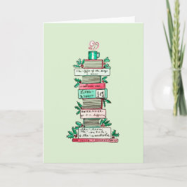 Tarjeta Festiva Una pila de clásicos de vacaciones