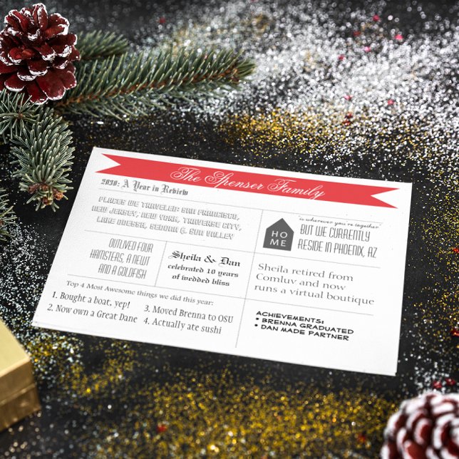 Tarjeta Festiva Una revisión de años (Subido por el creador)