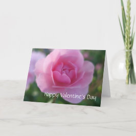 Tarjeta Festiva Una rosa para una rosa feliz día de San Valentín