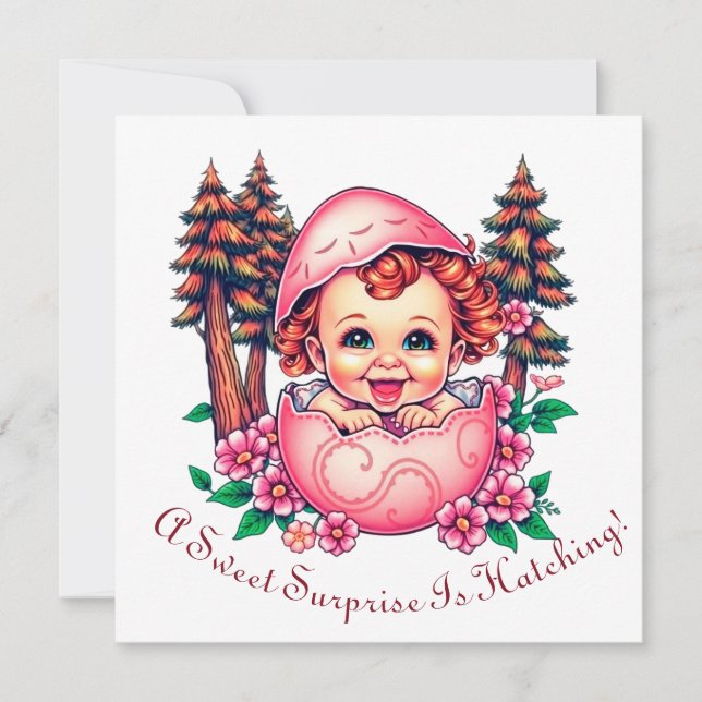 Tarjeta Festiva Una Sorpresa Dulce Está Atracando (Anverso)