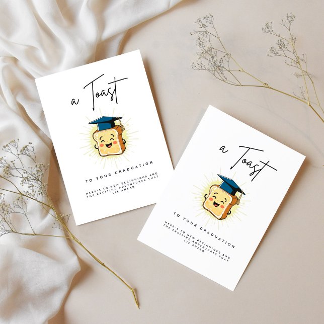 Tarjeta Festiva Una tostada a tu graduación (Subido por el creador)