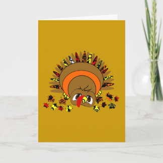Tarjeta Festiva Una Turquía linda