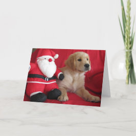 Tarjeta Festiva Una visita de Santa Claus