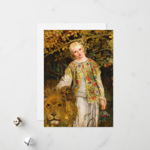 Tarjeta Festiva Una y el León, 1860 por William Bell Scott