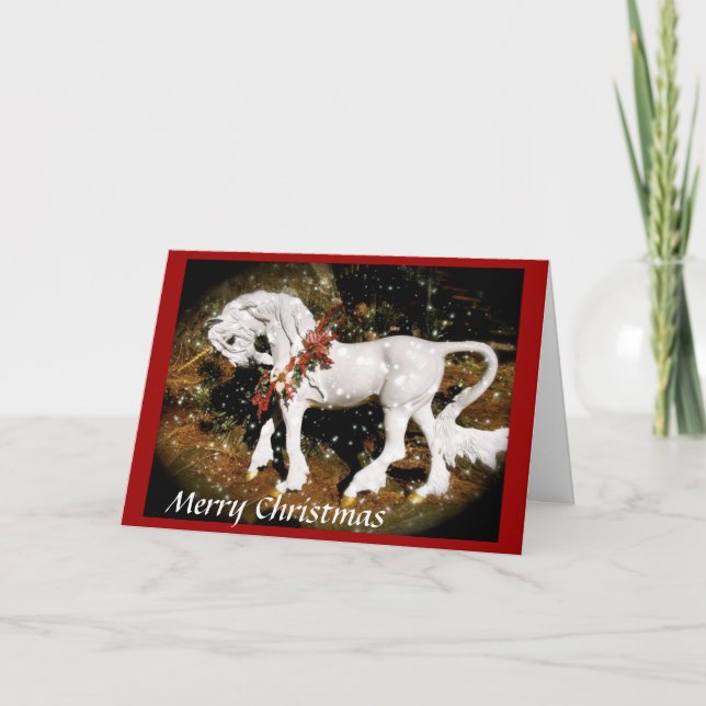 Tarjeta Festiva Unicorn navidades (Anverso)