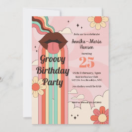 Tarjeta Festiva Unicorn Prank Cumpleaños parte 2, Fiesta Groovy