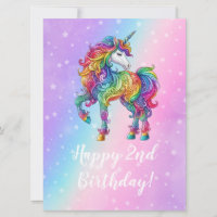 Unicornio mágico colorido