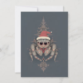 Tarjeta Festiva Unique Jumping Spider Christmas Cards