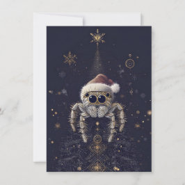 Tarjeta Festiva Unique Jumping Spider Christmas Cards