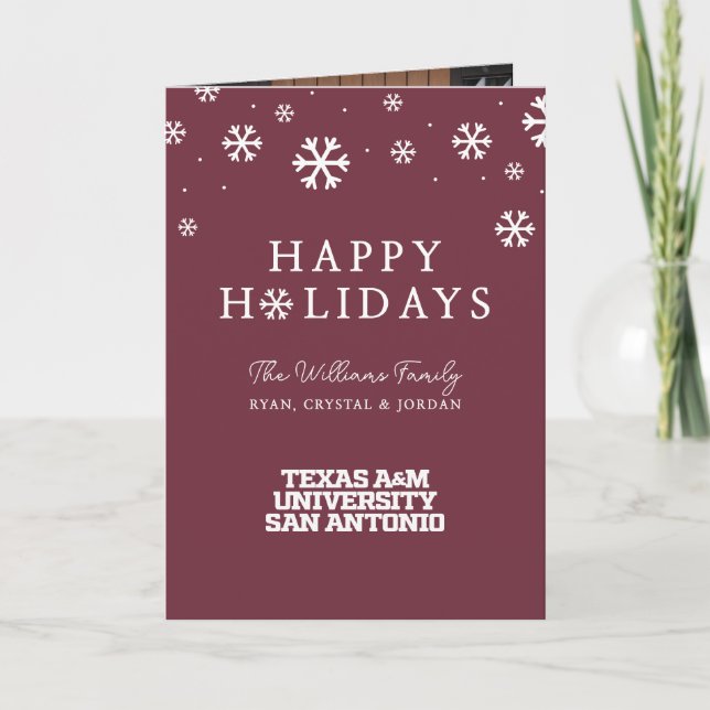 Tarjeta Festiva Universidad A&M de Texas-San Antonio (Anverso)