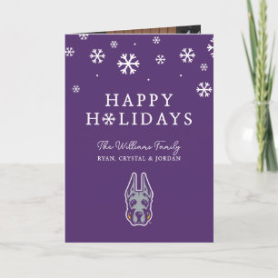 Tarjeta Festiva Universidad de Albany Great Danes