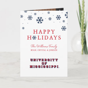 Tarjeta Festiva Universidad de Mississippi Tipo de bloque