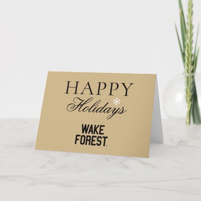 Tarjeta Festiva Universidad de Wake Forest | Wake Forest (Anverso)
