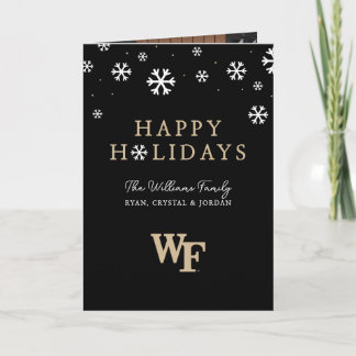 Tarjeta Festiva Universidad de Wake Forest | WF