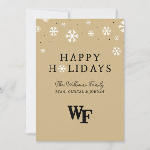 Tarjeta Festiva Universidad de Wake Forest   WF