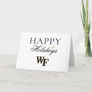 Tarjeta Festiva Universidad de Wake Forest   WF