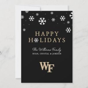 Tarjeta Festiva Universidad de Wake Forest   WF