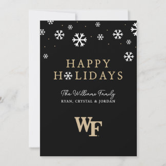 Tarjeta Festiva Universidad de Wake Forest | WF