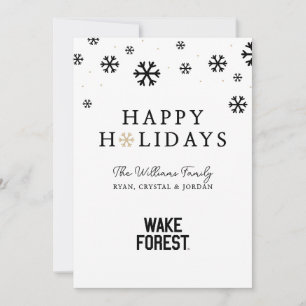 Tarjeta Festiva Universidad Wake Forest   Bosque Wake