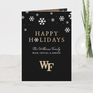 Tarjeta Festiva Universidad Wake Forest   WF