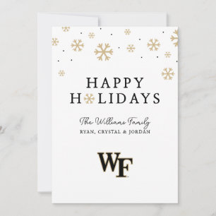 Tarjeta Festiva Universidad Wake Forest   WF