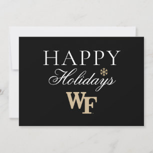 Tarjeta Festiva Universidad Wake Forest   WF