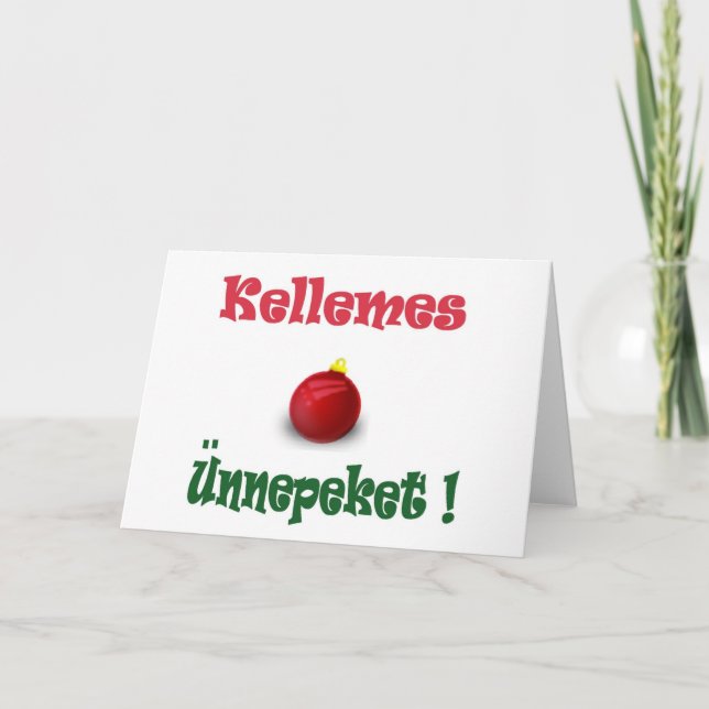 Tarjeta Festiva unnepeket de los kellemes (Anverso)
