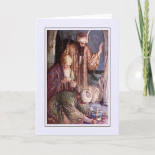 Tarjeta Festiva Unos de los reyes magos