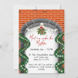 Tarjeta Festiva Urban Meet Me Under The Mistletoe Navidades