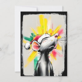 Tarjeta Festiva Urban Rat Christmas Cards