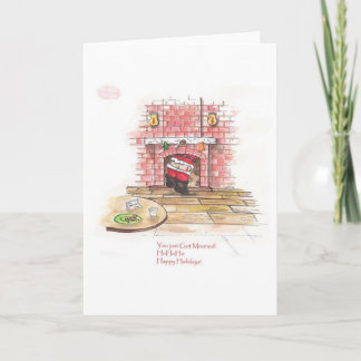 Tarjeta Festiva Usted acaba de conseguir HOHOHO estado en la luna