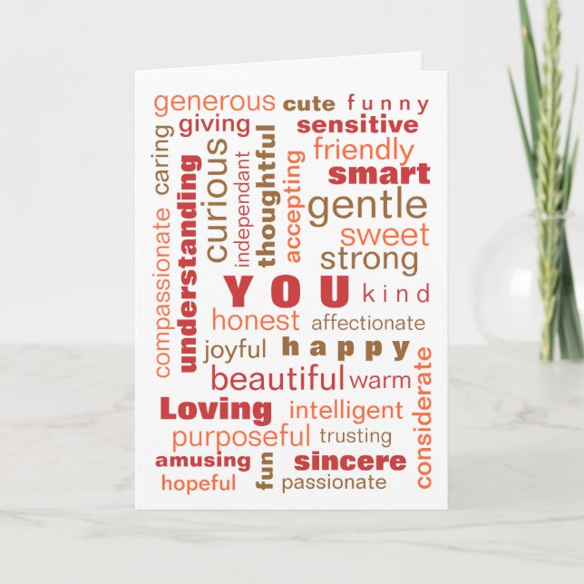 Tarjeta Festiva USTED es… (Anverso)