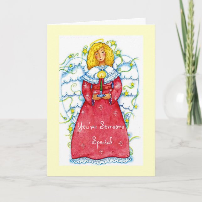 Tarjeta Festiva Usted es alguien especial (Anverso)