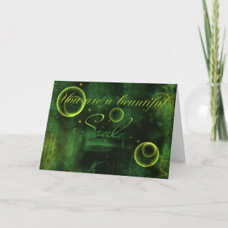 Tarjeta Festiva Usted es un alma hermosa