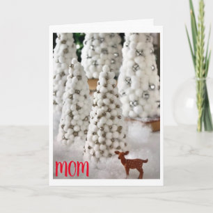 TARJETA FESTIVA USTED ES UN "ÁNGEL" ****MOM***** EN NAVIDADES