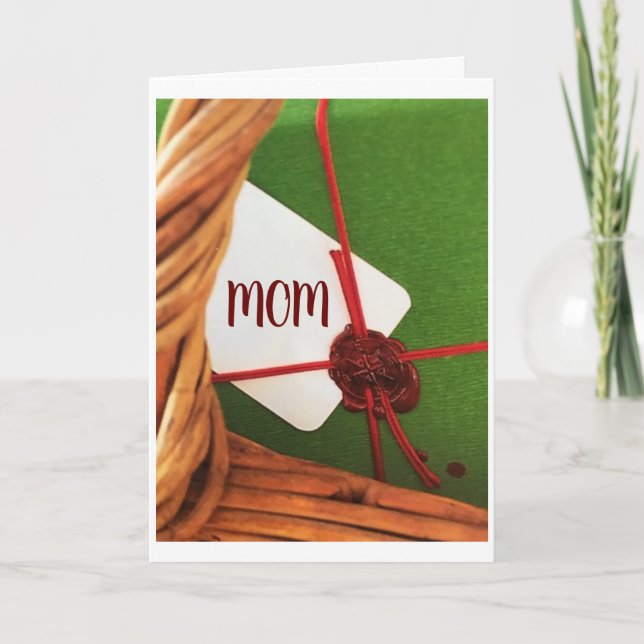 TARJETA FESTIVA USTED ES UN "ÁNGEL" ****MOM***** EN NAVIDADES (Anverso)