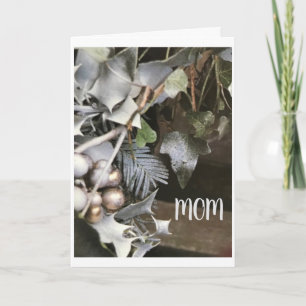 TARJETA FESTIVA USTED ES UN "ÁNGEL" ****MOM***** EN NAVIDADES