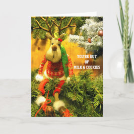 Tarjeta Festiva USTED está FUERA de la leche Y de las galletas 2