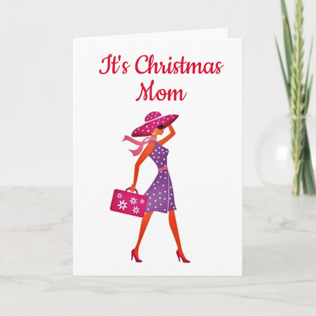 TARJETA FESTIVA *USTED HACE NAVIDADES ESPECIALES DE MAMÁ** TODOS L (Anverso)
