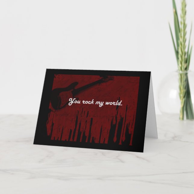 Tarjeta Festiva ¡Usted oscila mi mundo! (Anverso)